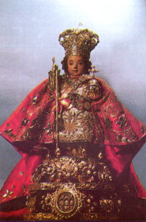 Imagen del Santo Niño de Cebú. Regalo de Pigaffeta. Se venera en su basílica de Cebú. Islas Filipinas.