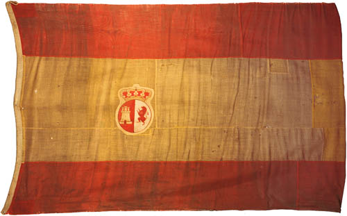 Bandera del San Juan Nepomuceno en Trafalgar.