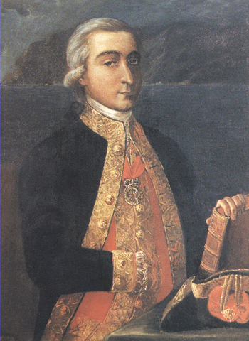  Retrato de don Francisco Herrera y Cruzat. Brigadier de la Real Armada Española. Caballero profeso de la Militar Orden de Santiago.