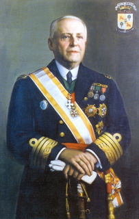 Retrato al oleo de don Juan Cervera Valderrama. Almirante de la Real Armada Española. I Marqués de Casa Cervera.