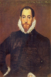 retrato de don Alonso Martínez de Leyva, capitan de mar y guerra español del siglo XVI.