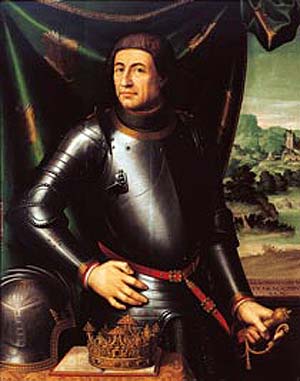 Óleo de don Alfonso V de Aragón.