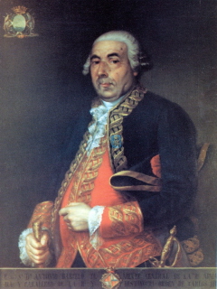  Retrato de don Antonio Barceló y Pont de la Terra. Teniente general de la Real Armada Española. El único Teniente general que no pasó por las Compañía de Guardiamarinas, por no ser hijodalgo.