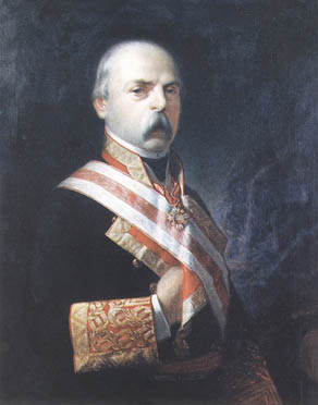 Óleo de don Antonio Santa Cruz y Blasco. Teniente general de la Real Armada Española. Ministro de Marina.