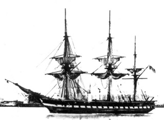 Foto en blanco y negro de la fragata de 3ª clase Berenguela