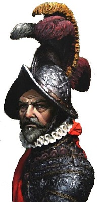  Representación de un Capitán General del siglo XV-XVII