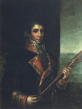 Retrato al oleo de don Diego Alvear y Ponce de León. Brigadier de la Real Armada Española.