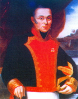 Óleo de don Diego Butrón de Mújica y Cortés de Zúñiga. Teniente general de la Real Armada Española.