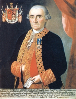 Retrato al oleo de don Domingo Perler Rabasquino.