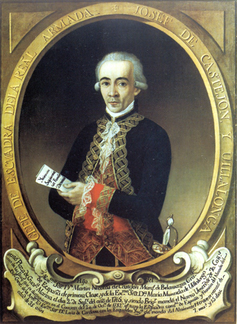  Retrato de don José Martín de Castejón y Villalonga. Jefe de escuadra de la Real Armada Española.