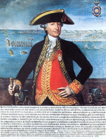  Retrato de don José Solano y Bote Moreno. IX Capitán General de la Real Armada Española. I Marqués del Socorro. Consejero de Estado.