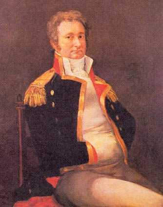 Óleo de don José de Vargas y Ponce. Capitán de fragata de la Real Armada Española. Uno de los más prolijos escritores de Historia Naval.