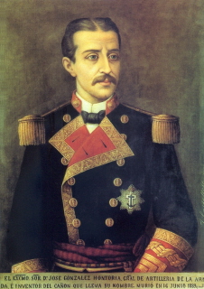 Óleo del busto de don José González Hontoria. Mariscal de Campo del Real Cuerpo de Infantería de Marina. Brigadier de Artillería de la Real Armada.