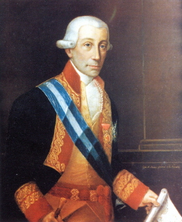 Retrato de don Juan de Araoz y Caro. Teniente general de la Real Armada y Comendador de ls Real y Militar Orden de Montesa.