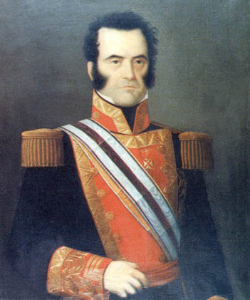 Óleo de don Juan Bautista Topete y Viaña. Jefe de escuadra de la Real Armada Española. Ministro de Marina.