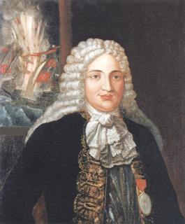 Retrato de don Mateo Laya y Cabex o de la Cabeza. Almirante General de la Real Armada