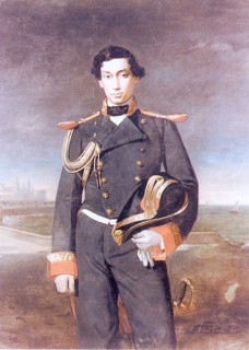 Retrato al oleo de don Miguel Pascual de Bonanza y Pascual del Pobil. Capitán de Navío de primera clase de la Real Armada Española.