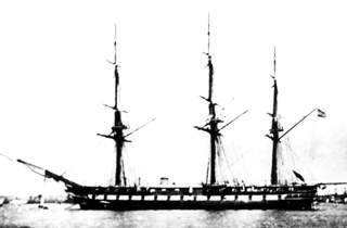  Fragata de hélice de 3ª clase Petronila fotografía en blanco y negro.