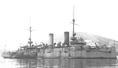  Foto del crucero protegido Princesa de Asturias.
