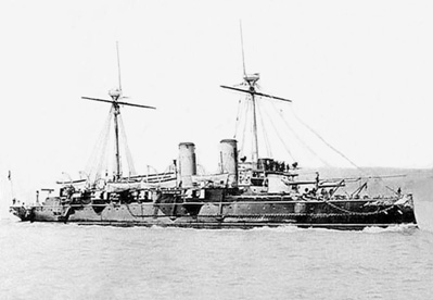  Foto del crucero acorazado Reina Regente.