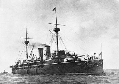  Foto del crucero protegido Vizcaya.