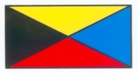 Bandera de señales Z ó Zulú.